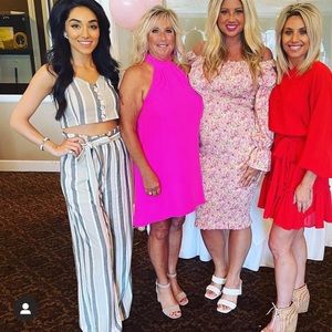 Crop top and flare pants